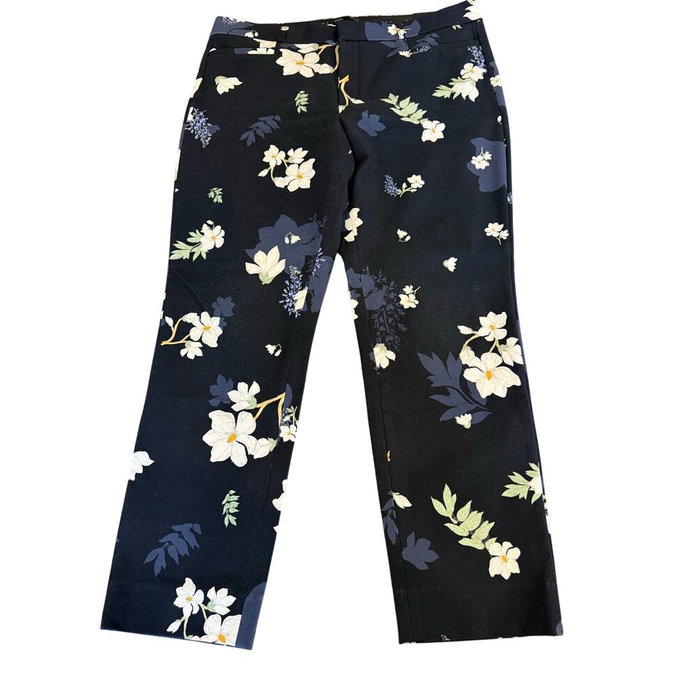 BANANA REPUBLIC Sloan Floral Pants Trousers Women size 14